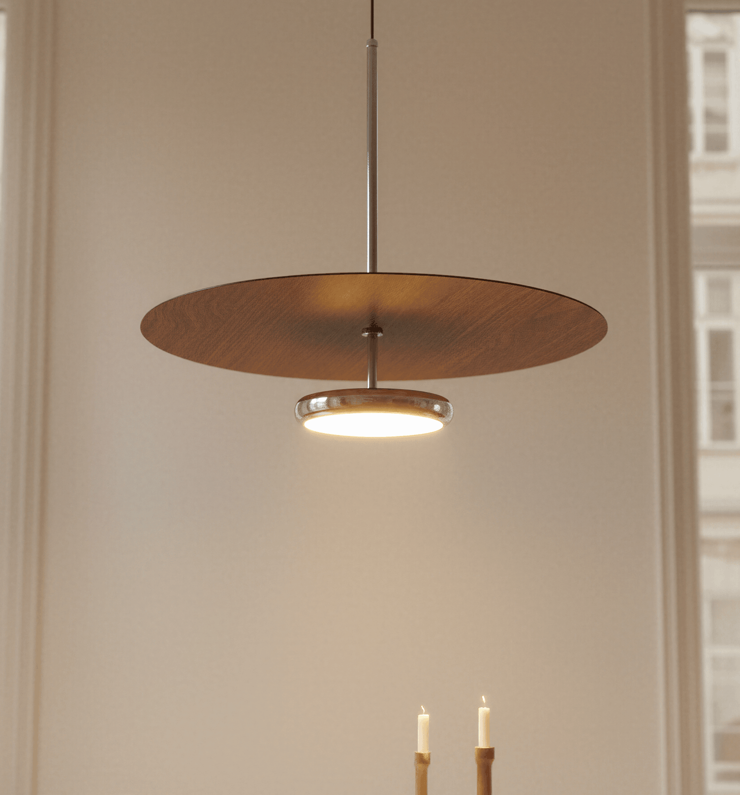 Elemento di design elegante: un'attrazione per lo sguardo sia di giorno che di notte