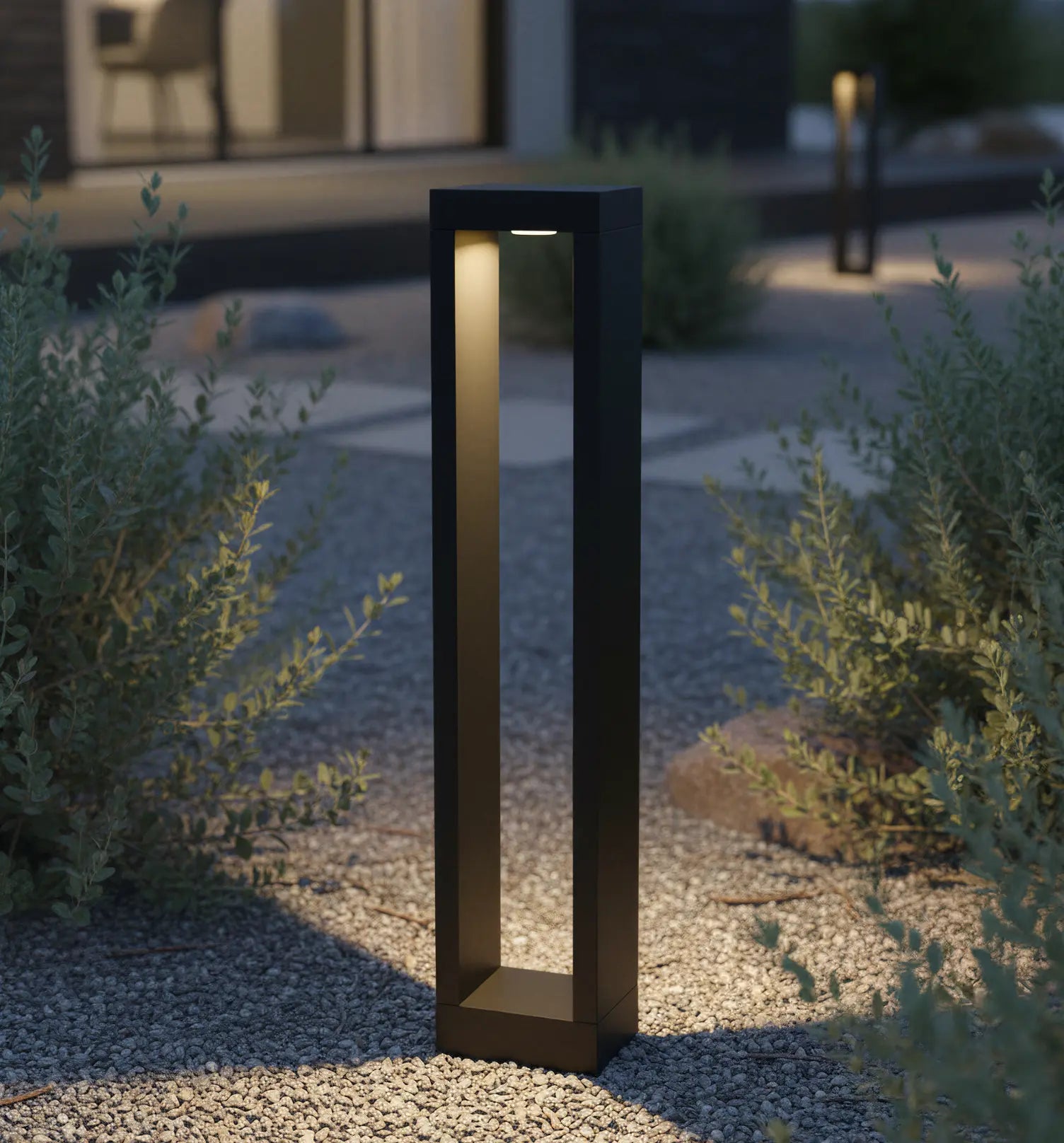 Distribuzione delicata della luce per spazi esterni armoniosi